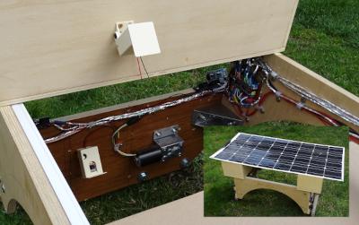 Crawler mit montierten Kameras